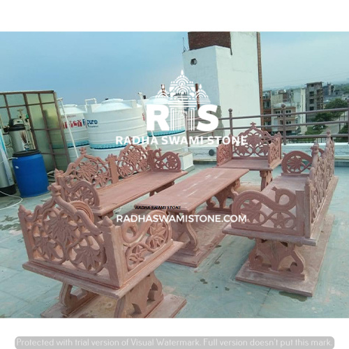 Sand Stone Bench Table